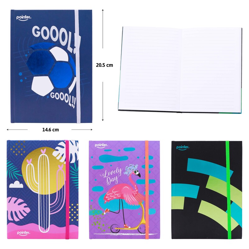 LIBRETA DE APUNTES A5 CON LIGA - 80 HOJAS BLANCAS