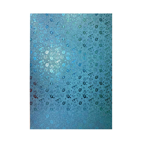 CARTULINA ESCARCHADA MICRO-FANTASÍA TURQUESA JOVEN 350GR 50x70CM