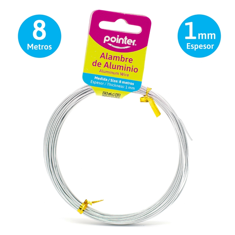 ALAMBRE PARA MANUALIDADES (PLATEADO)