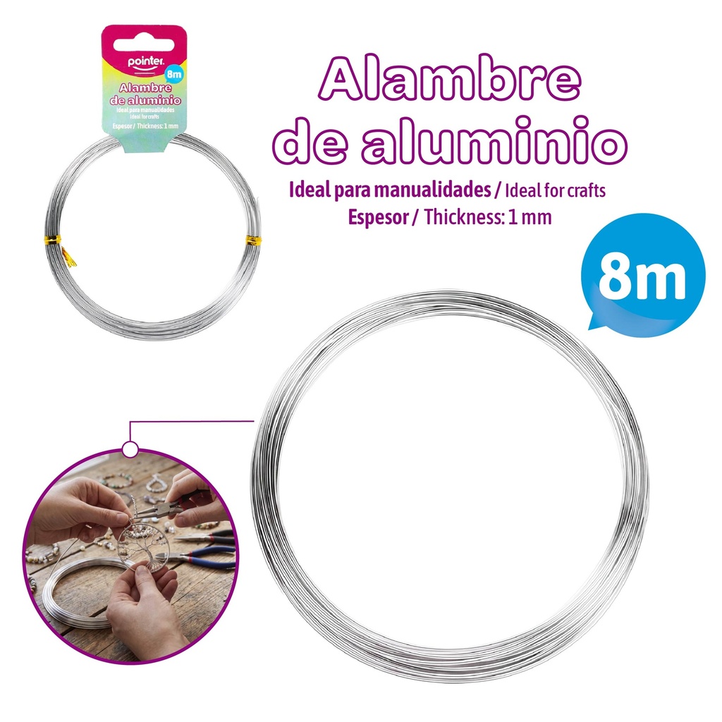 ALAMBRE PARA MANUALIDADES (PLATEADO)