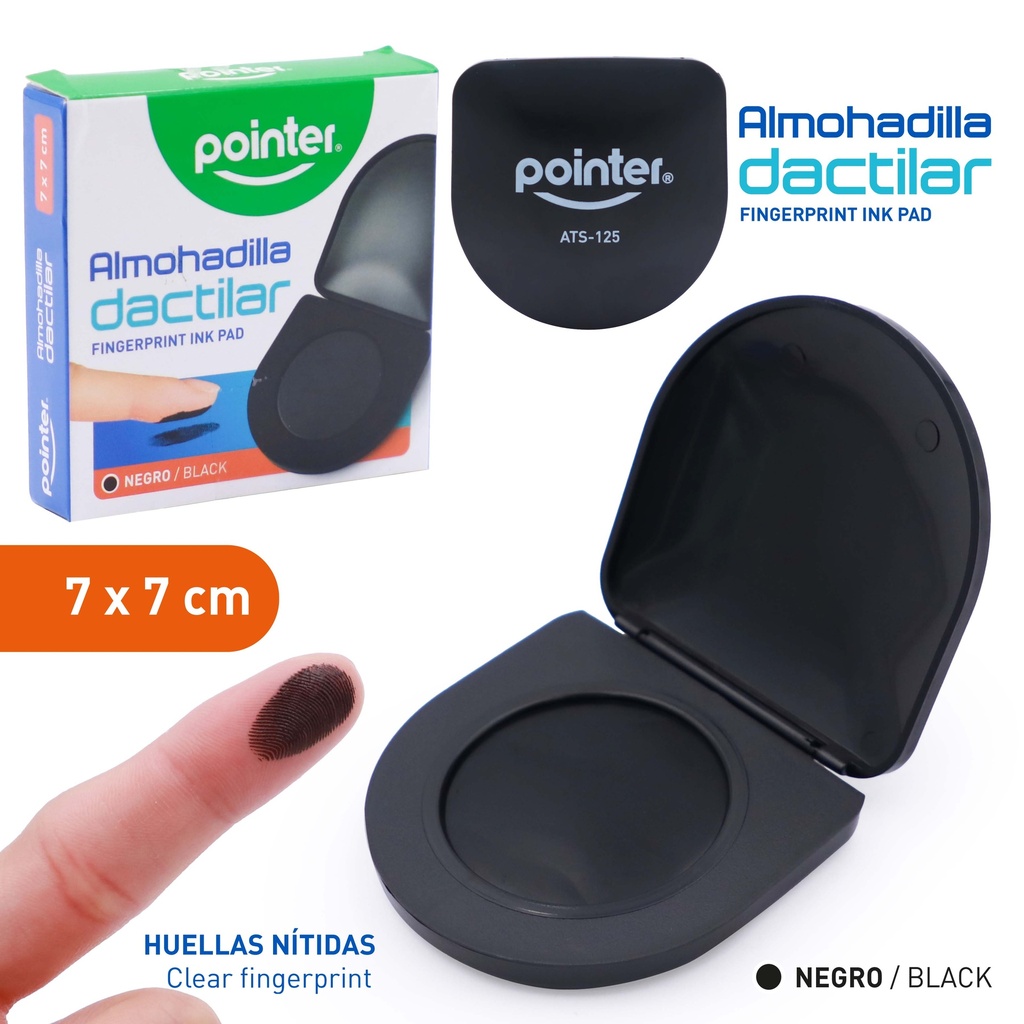 ALMOHADILLA DACTILAR 7x7CM