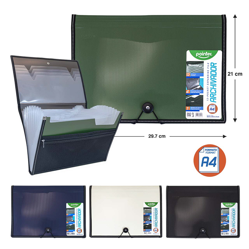 ARCHIVADOR EXPANDIBLE PORTADOCUMENTOS A4