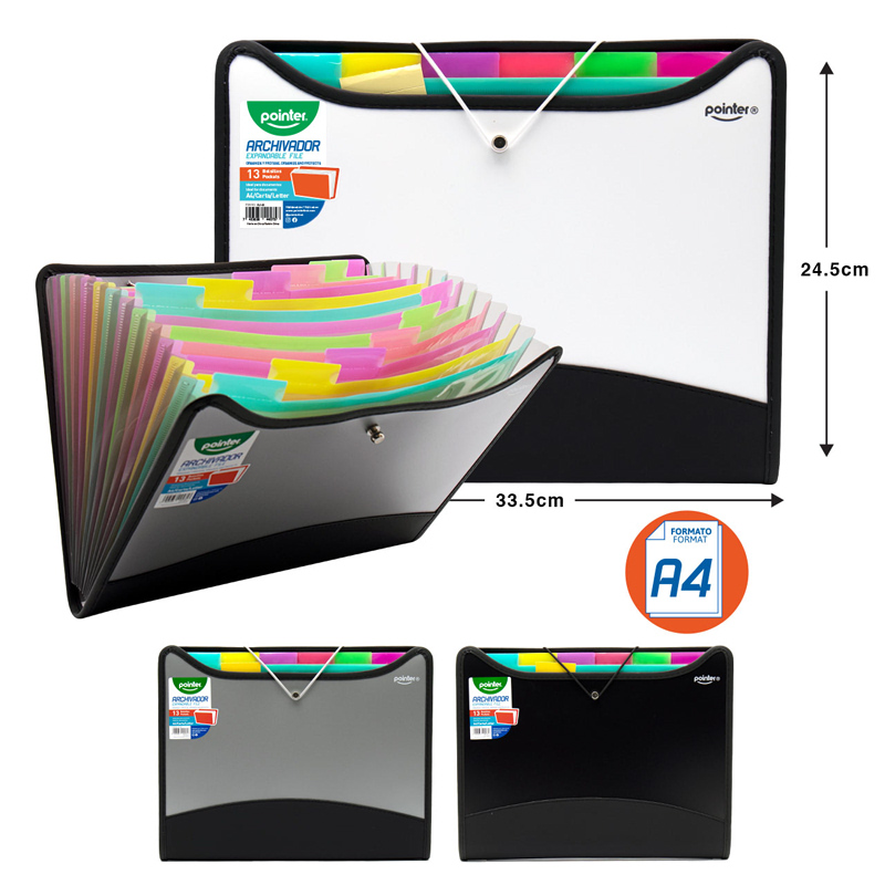 ARCHIVADOR EXPANDIBLE PORTADOCUMENTOS A4