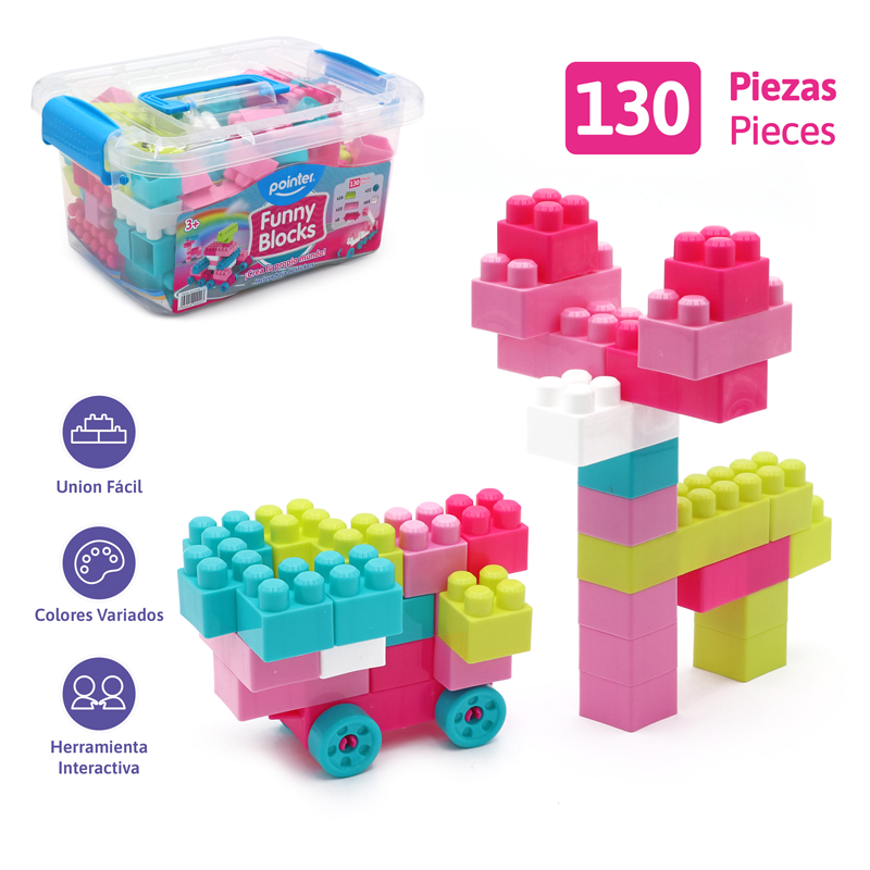 BLOQUES PARA ARMAR x130PZAS