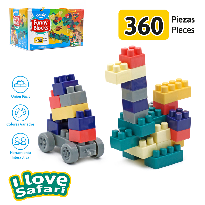 BLOQUES PARA ARMAR x 360 PZAS