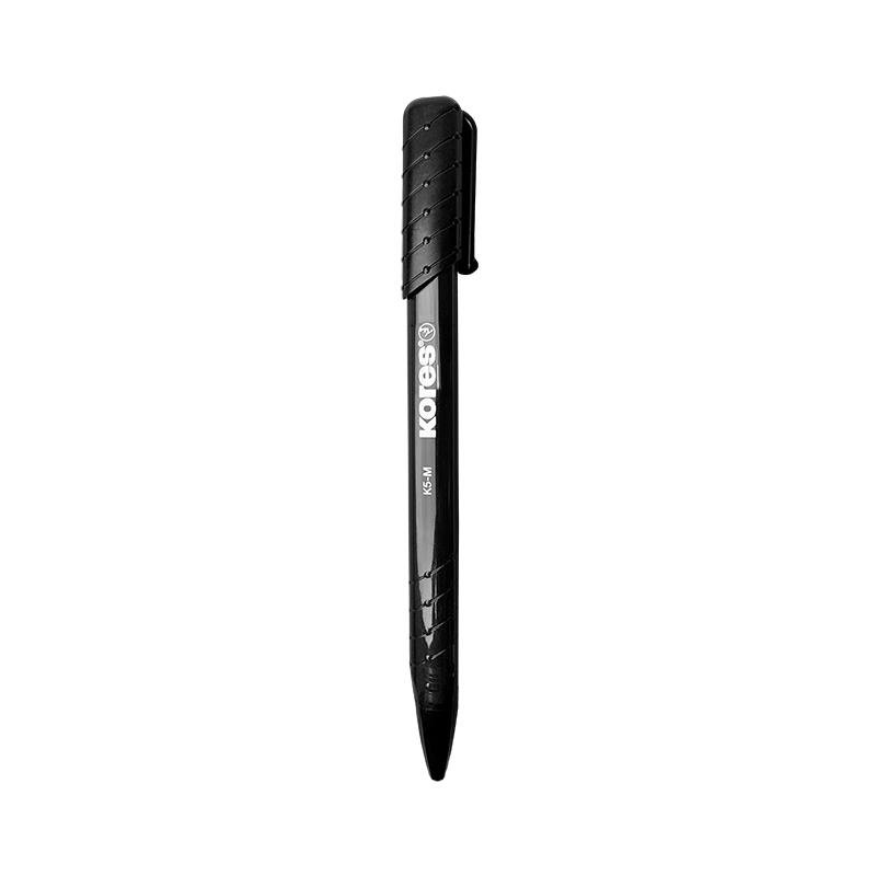 BOLIGRAFO RETRACTIL TRANSPARENTE K5-M NEGRO
