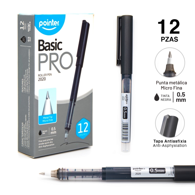 BOLIGRAFO GEL NEGRO - BASIC PRO 0.5MM
