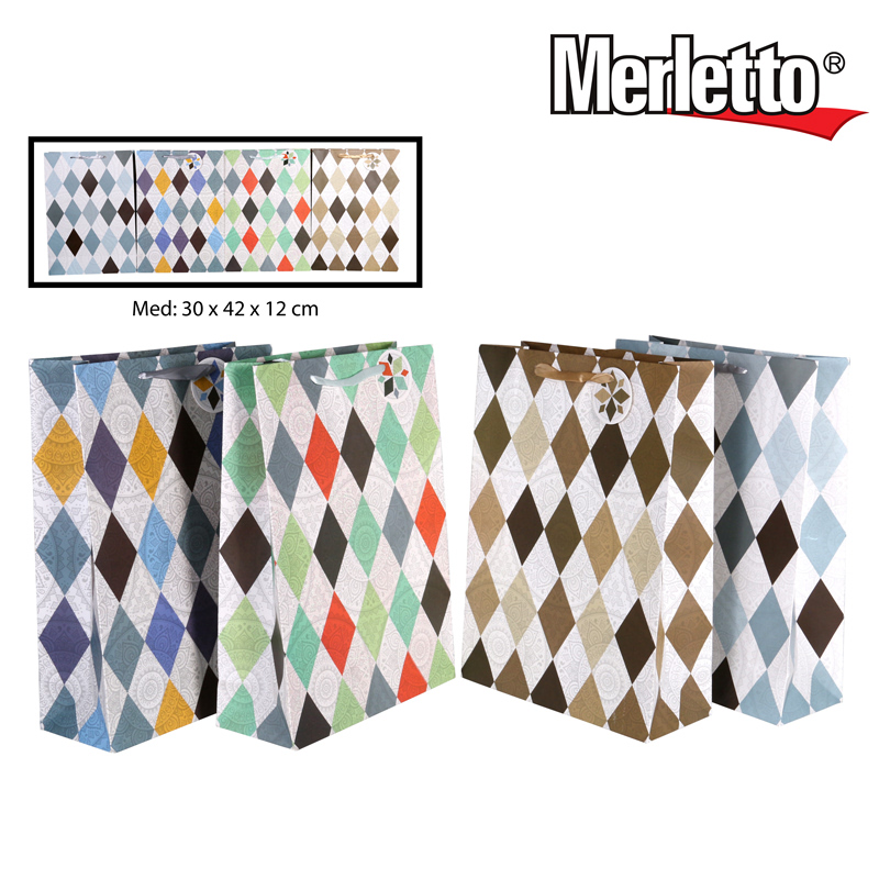 BOLSA DE REGALO (ROMBOS) M