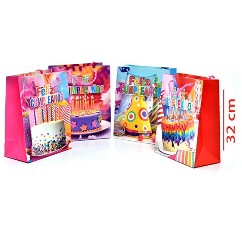 BOLSA DE REGALO (FELIZ CUMPLEAÑOS) M