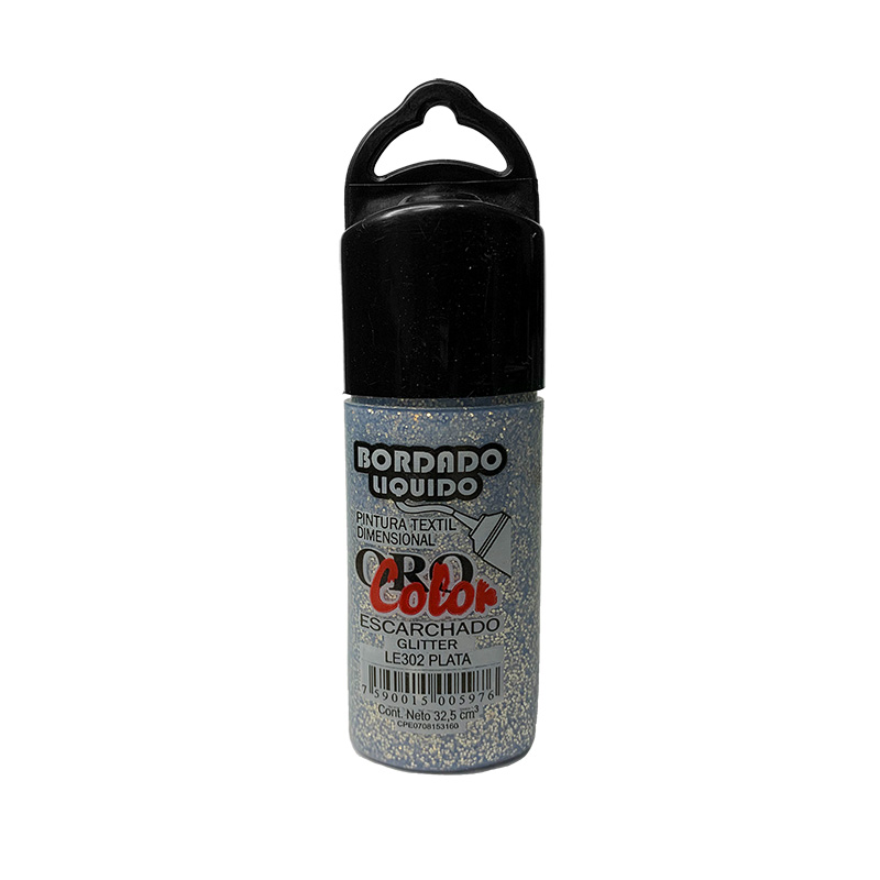BORDADO LIQUIDO ESCARCHADO PLATA 32,5CM