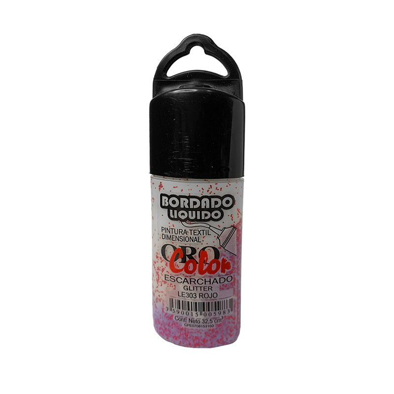 BORDADO LIQUIDO ESCARCHADO ROJO 32,5ML