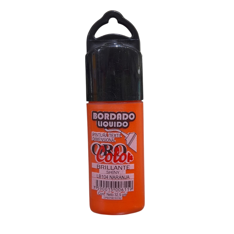 BORDADO LIQUIDO BRILLANTE NARANJA 32,5ML