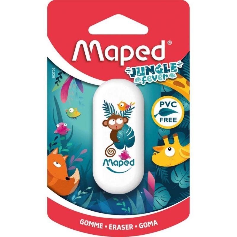 BORRADOR BLANCO CON DISEÑO JUNGLE FEVER