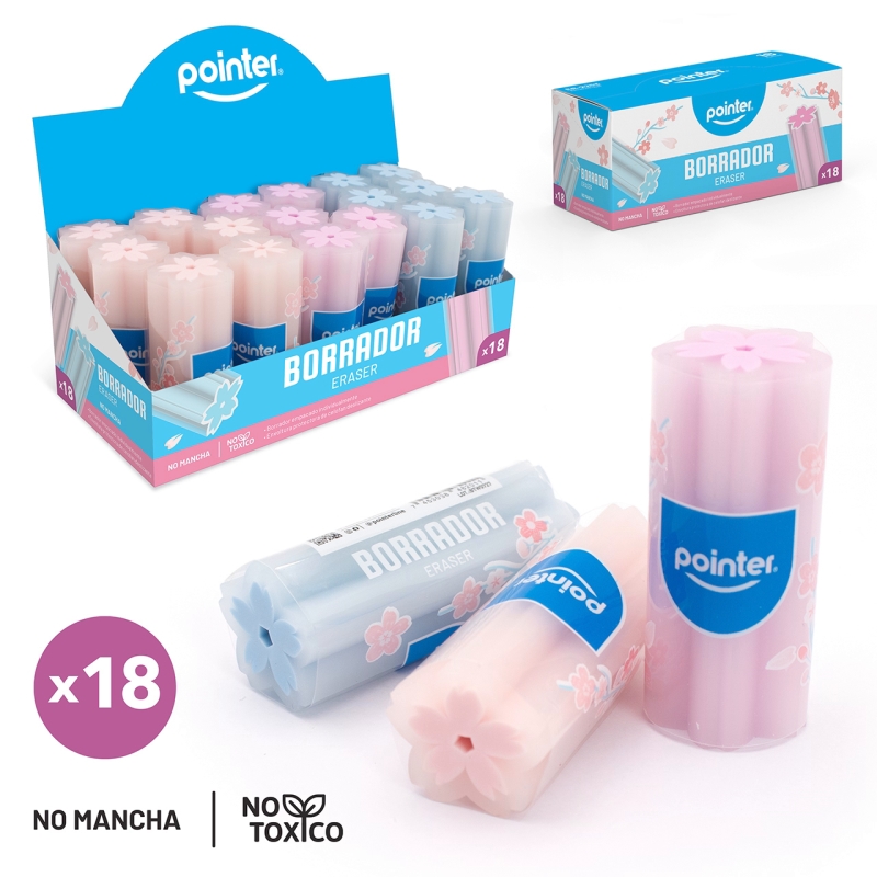 BORRADOR CON FORMA DE FLOR 