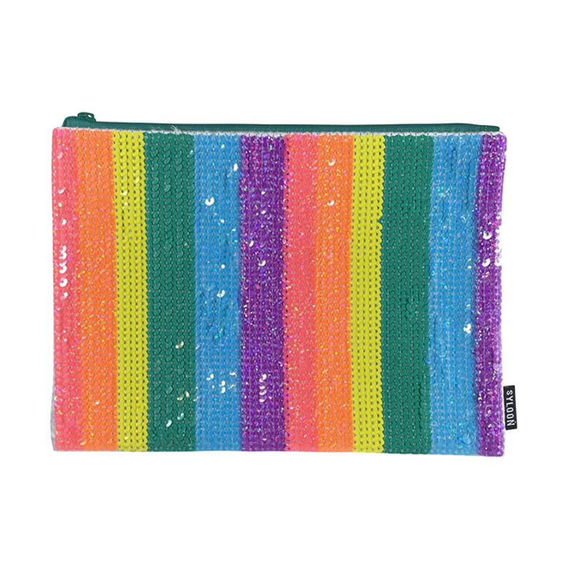 CARTUCHERA LENTEJUELAS COLORES 