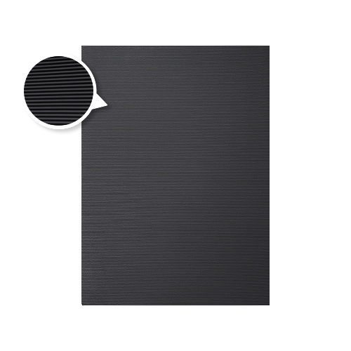 CARTULINA CORRUGADA - NEGRO (50x70CM)