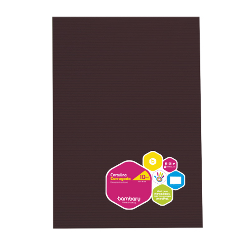CARTULINA CORRUGADA VINOTINTO BAMBARY