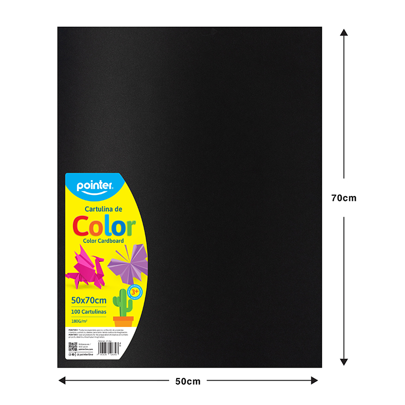 CARTULINA ESCOLAR  NEGRO 