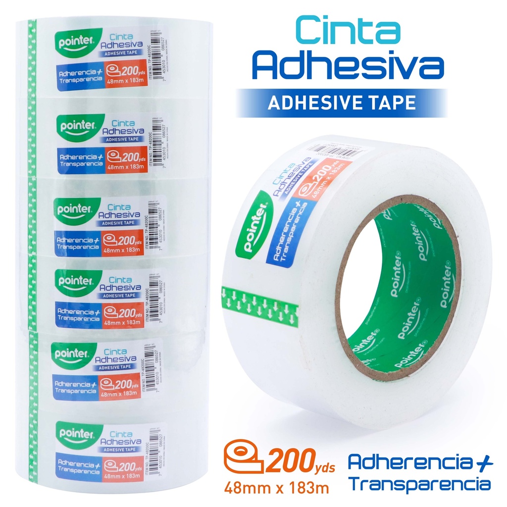 CINTA ADHESIVA DE EMPAQUE (48mmx200yd) 40mic