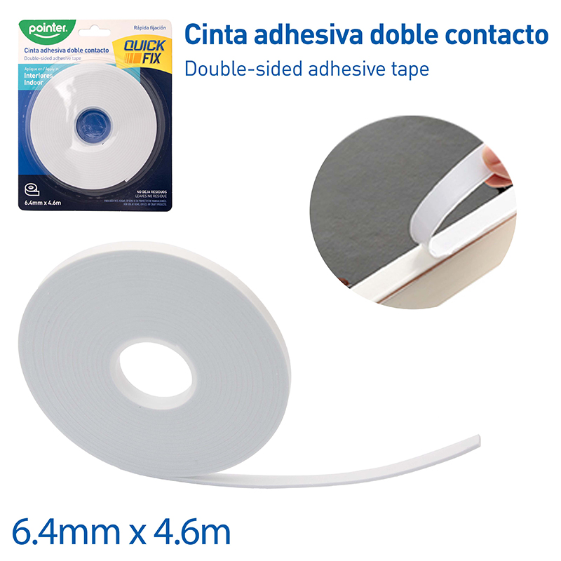 CINTA DOBLE CONTACTO 6.4mmx4.6m