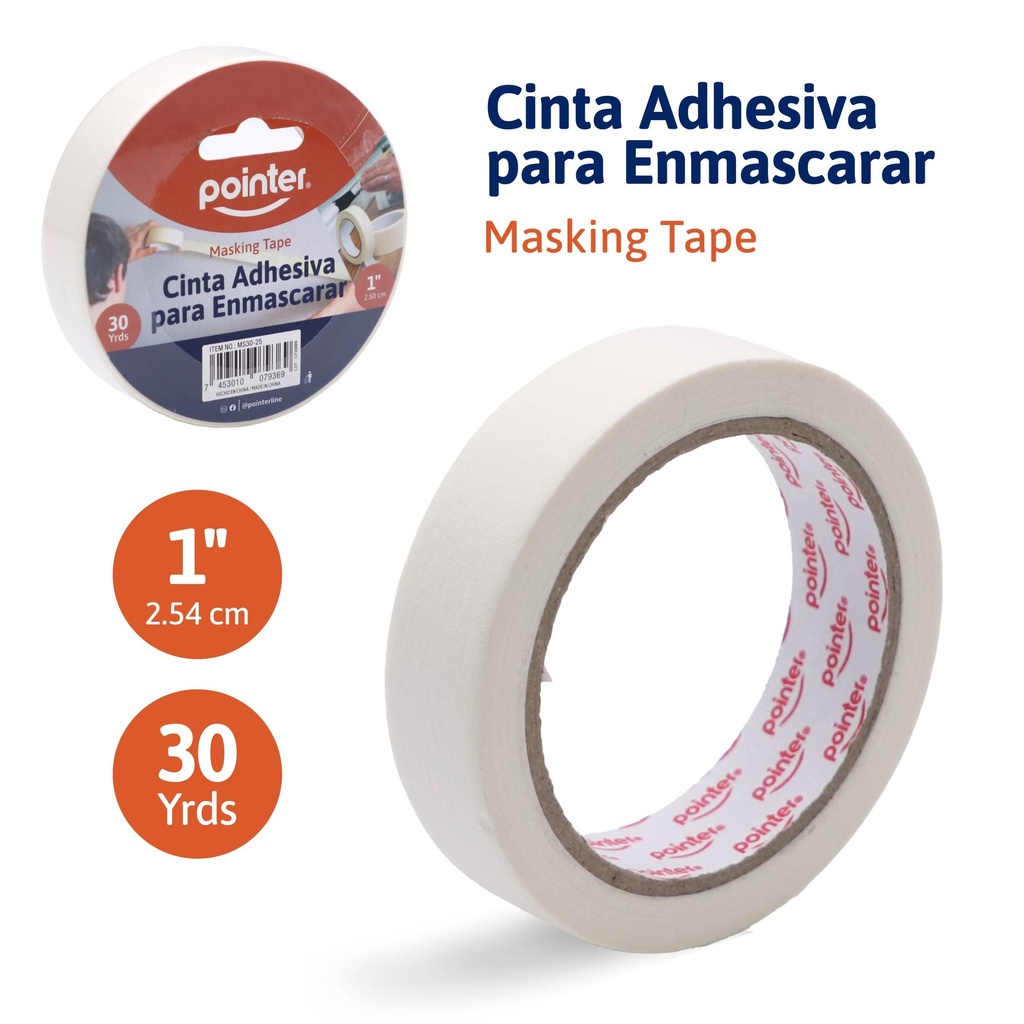 CINTA PARA ENMASCARAR 1" x 30 YDS