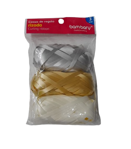 CINTAS DE REGALO RIZADA - 5MMx10M