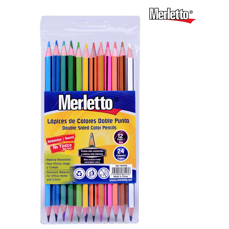 COLORES MERLETTO DOBLE PUNTA X12