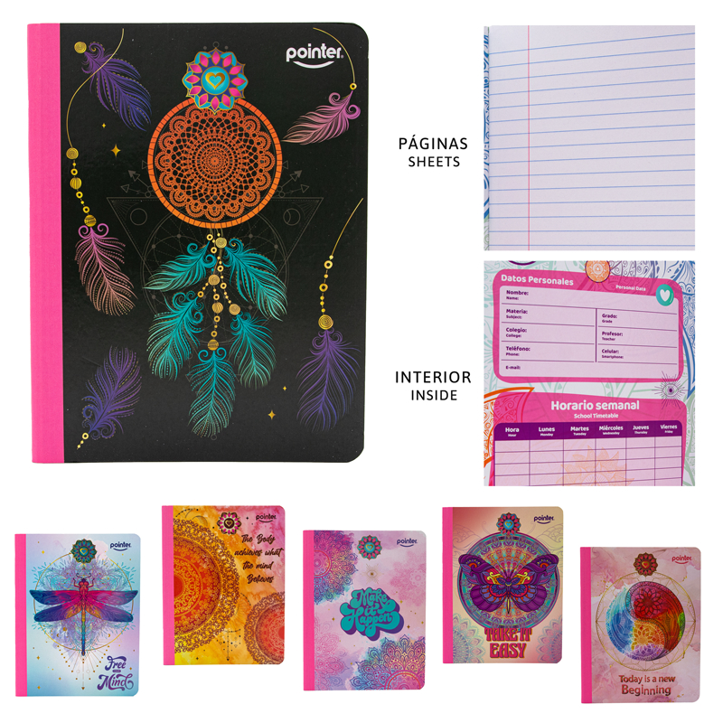 CUADERNO COSIDO A4 RAYA ANCHA x100 HOJAS