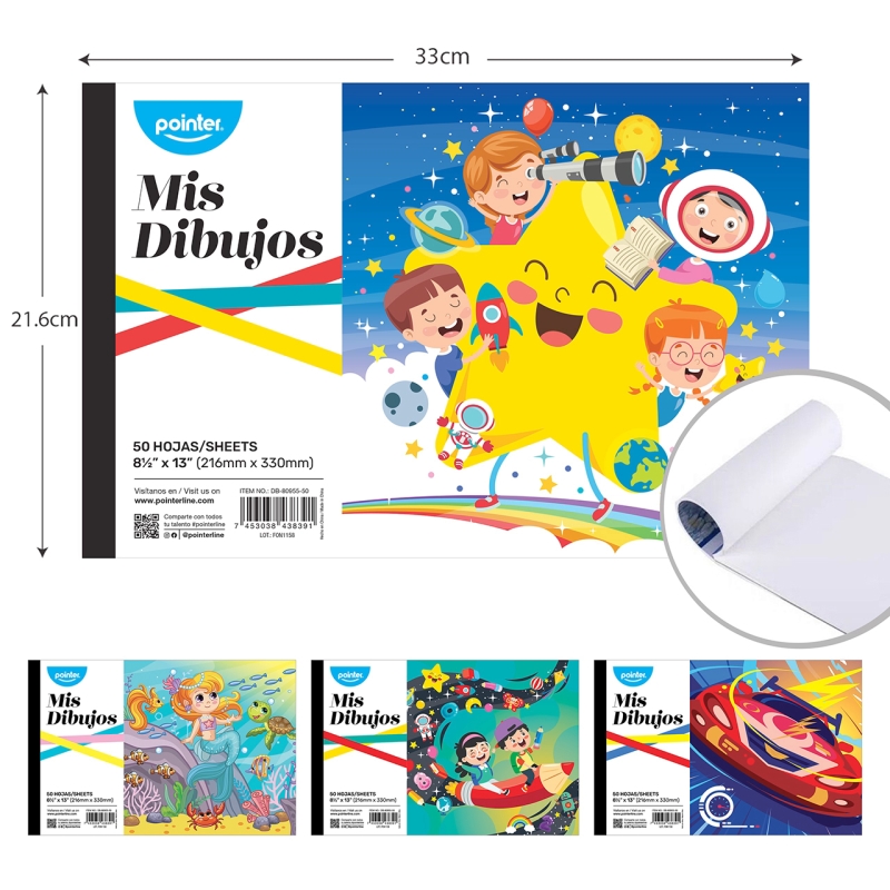 CUADERNO DE DIBUJO (50 HOJAS)