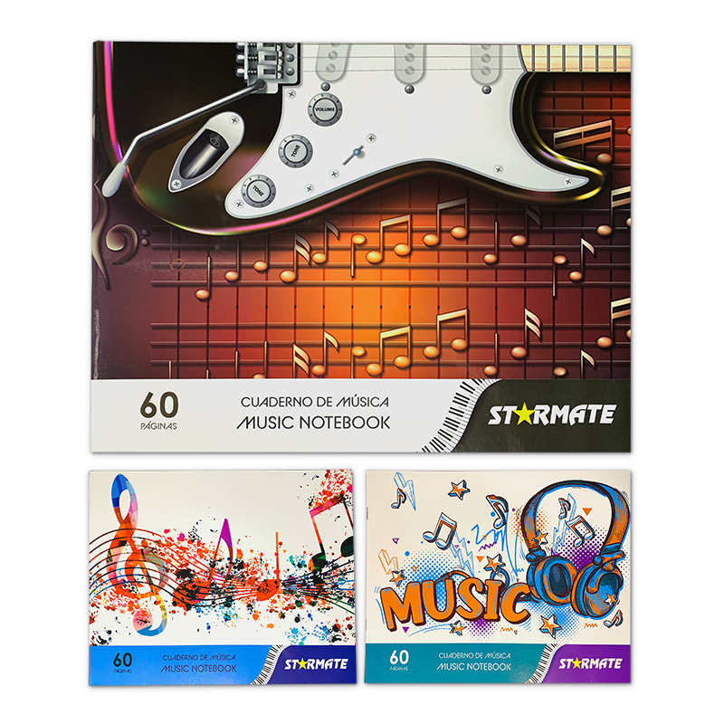 CUADERNO DE MUSICA 60 HOJAS