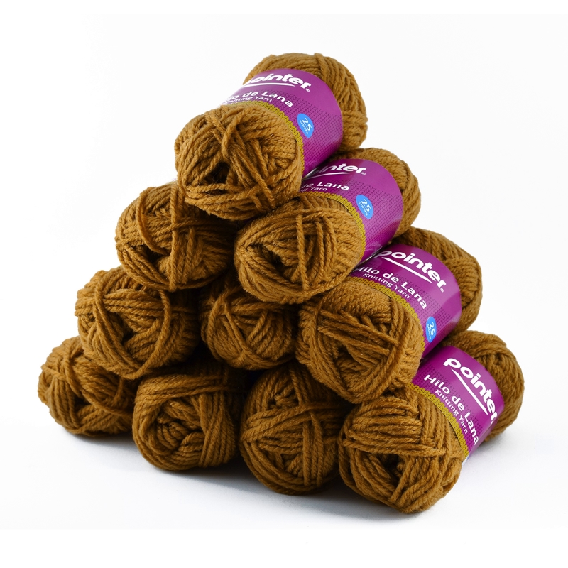 HILO DE LANA PARA MANUALIDADES MARRON - 25GRS