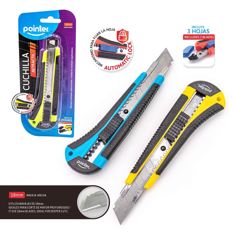 CUCHILLA RETRACTIL 18mm