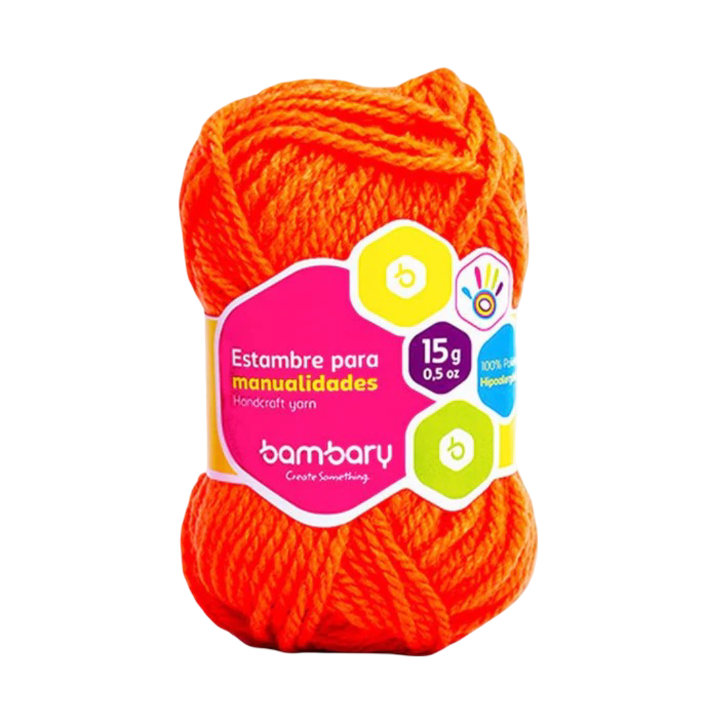 ESTAMBRE PARA MANUALIDADES NARANJA - 15G