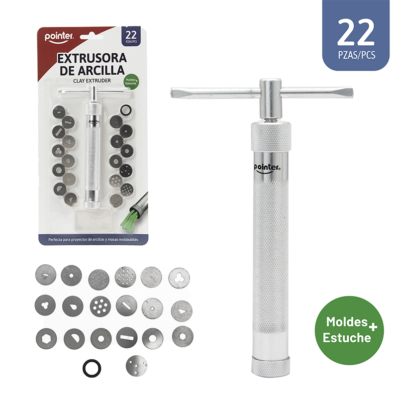 EXTRUSORA DE ARCILLA - 22PZAS