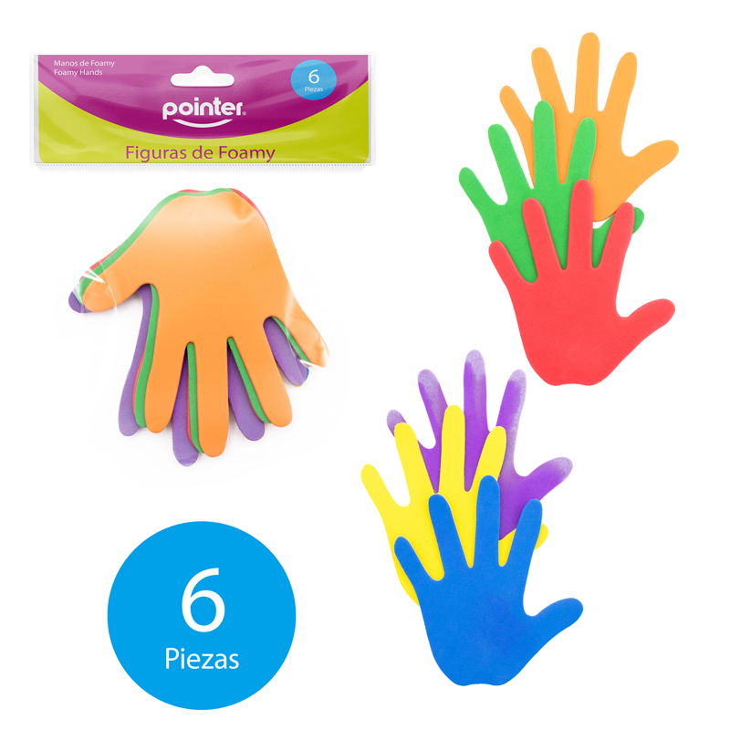 FIGURAS DE FOAMY (MANOS) - x6PZAS