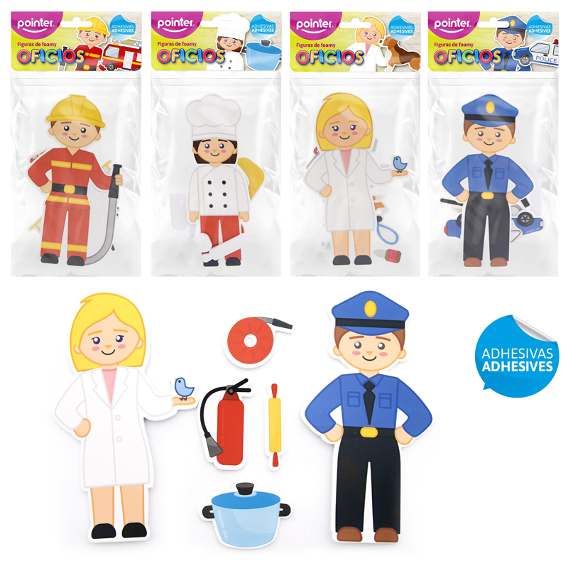 FIGURAS DE FOAMY (PROFESIONES)