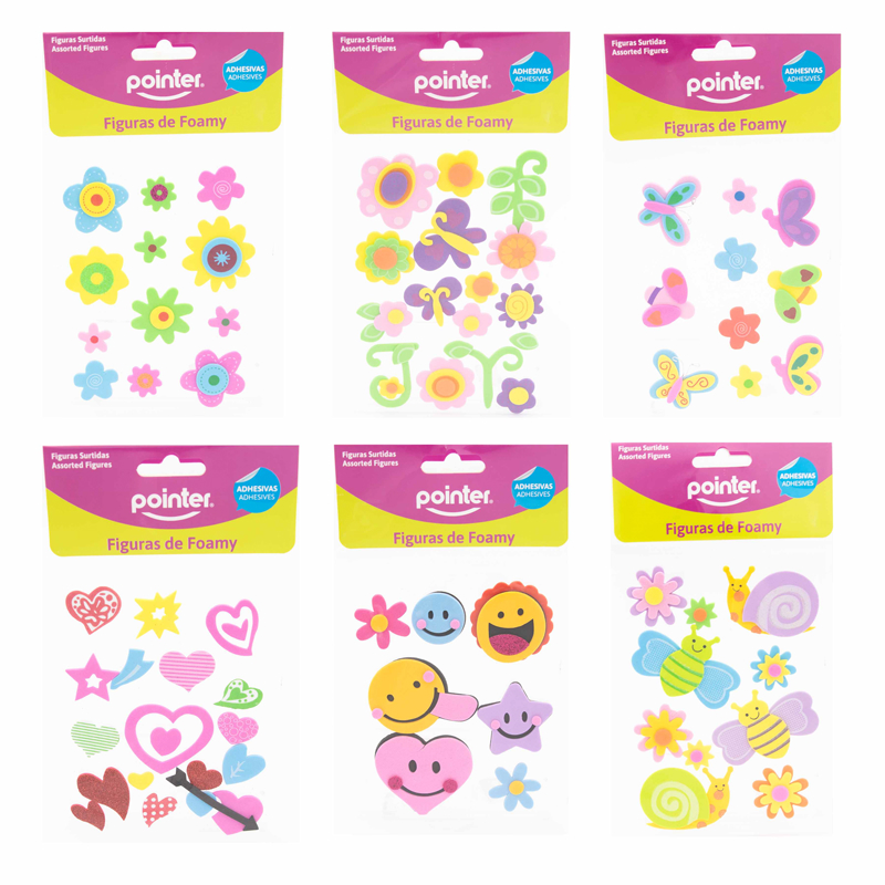 FIGURAS DE FOAMY ADHESIVAS (SURTIDAS)