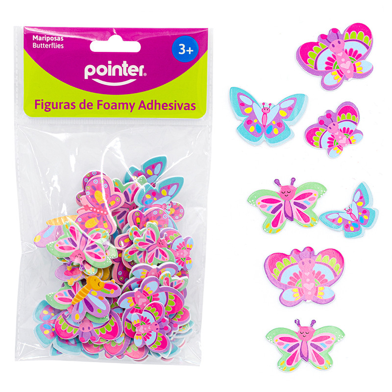 FIGURAS DE FOAMY ADHESIVAS (MARIPOSAS)