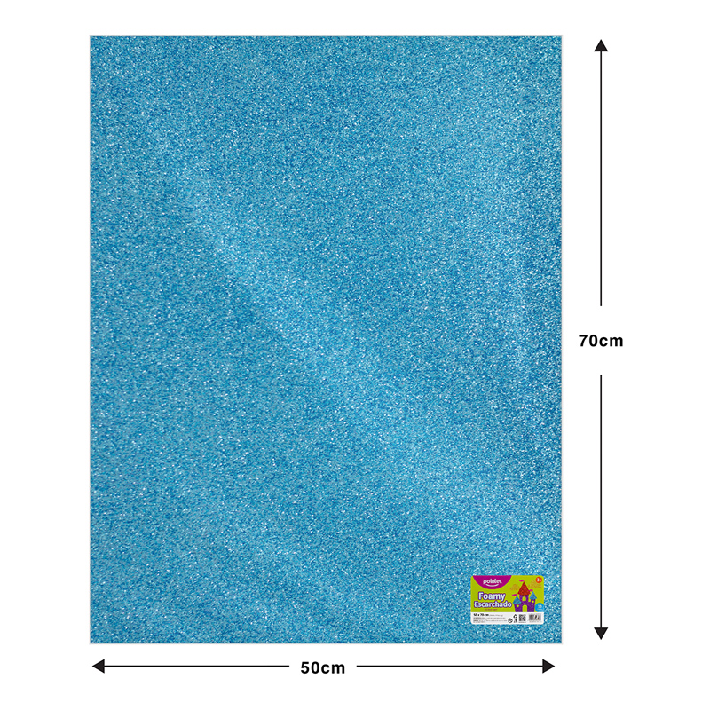 FOAMI ESCARCHADO AZUL MEDIANO (50X70CM) 