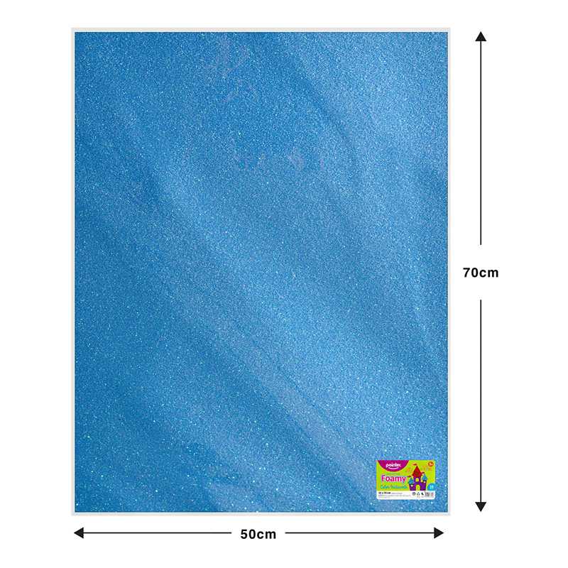 FOAMI ESCARCHADO AZUL CIELO MEDIANO (50X70CM)