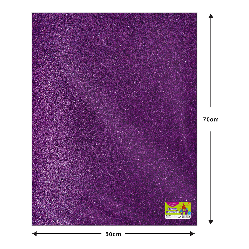 FOAMI ESCARCHADO LILA MEDIANO (50X70CM)