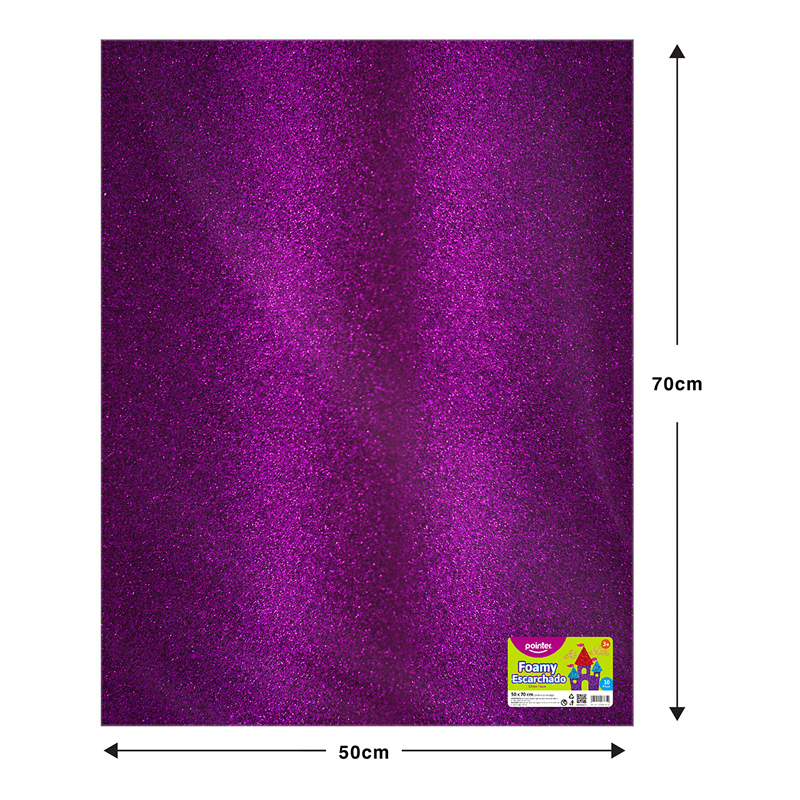 FOAMI ESCARCHADO MORADO MEDIANO (50X70CM)