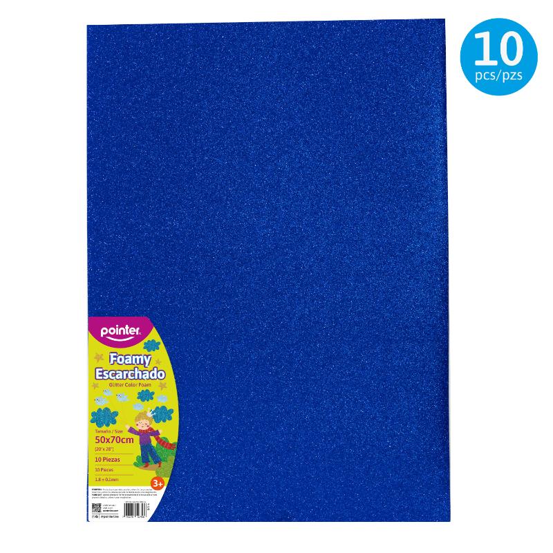 FOAMI ESCARCHADO AZUL MEDIANO (50X70CM)