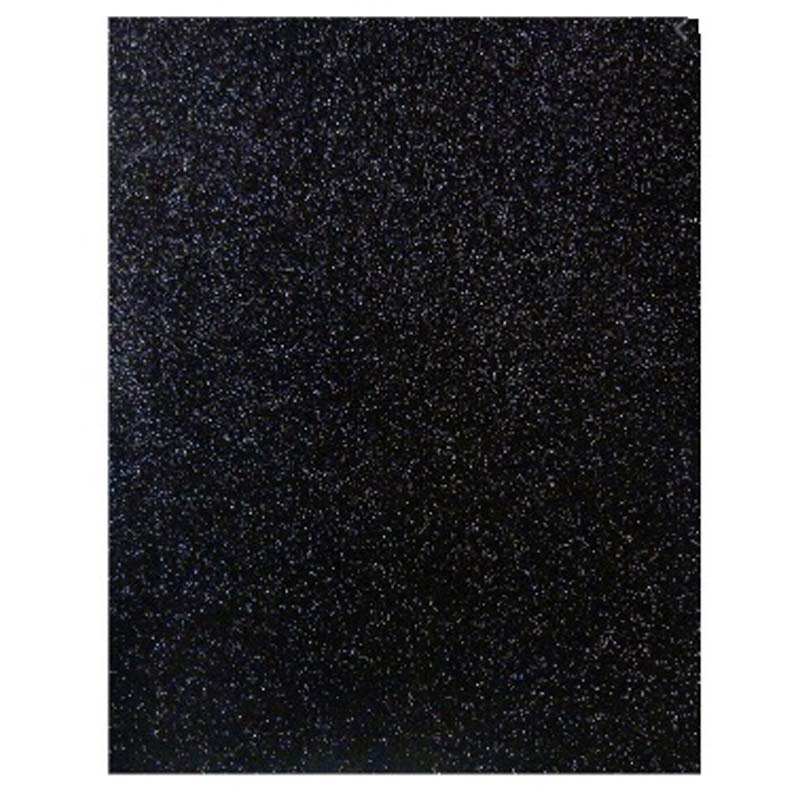 FOAMY ESCARCHADO NEGRO BASICO - CARTA 20x30CM
