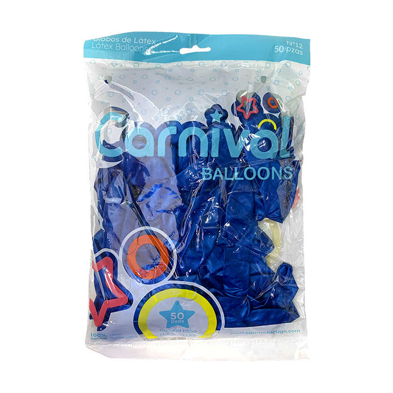 GLOBOS DE 50 AZUL PERLADO 
