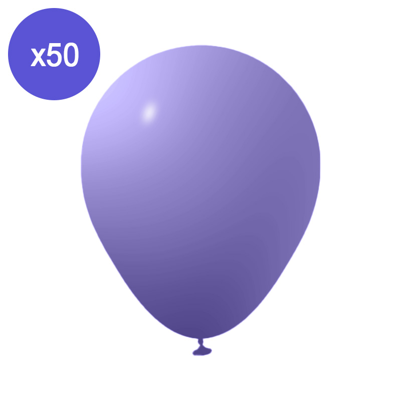 GLOBOS DE 50 PURPURA PASTEL