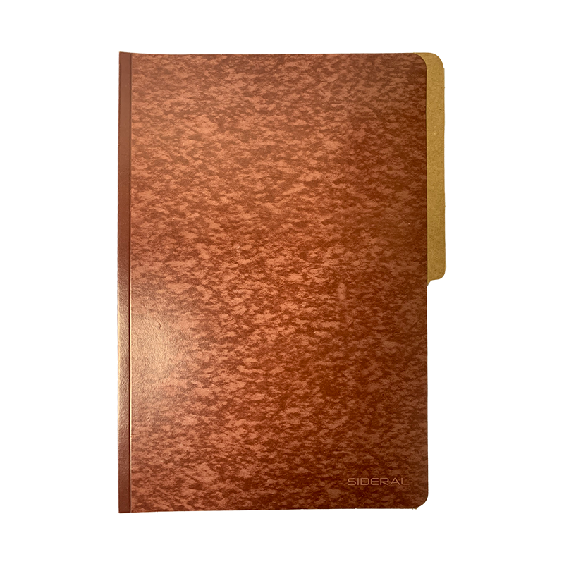 CARPETA MARRÓN FIBRA SIDERAL PREMIUM OFICIO