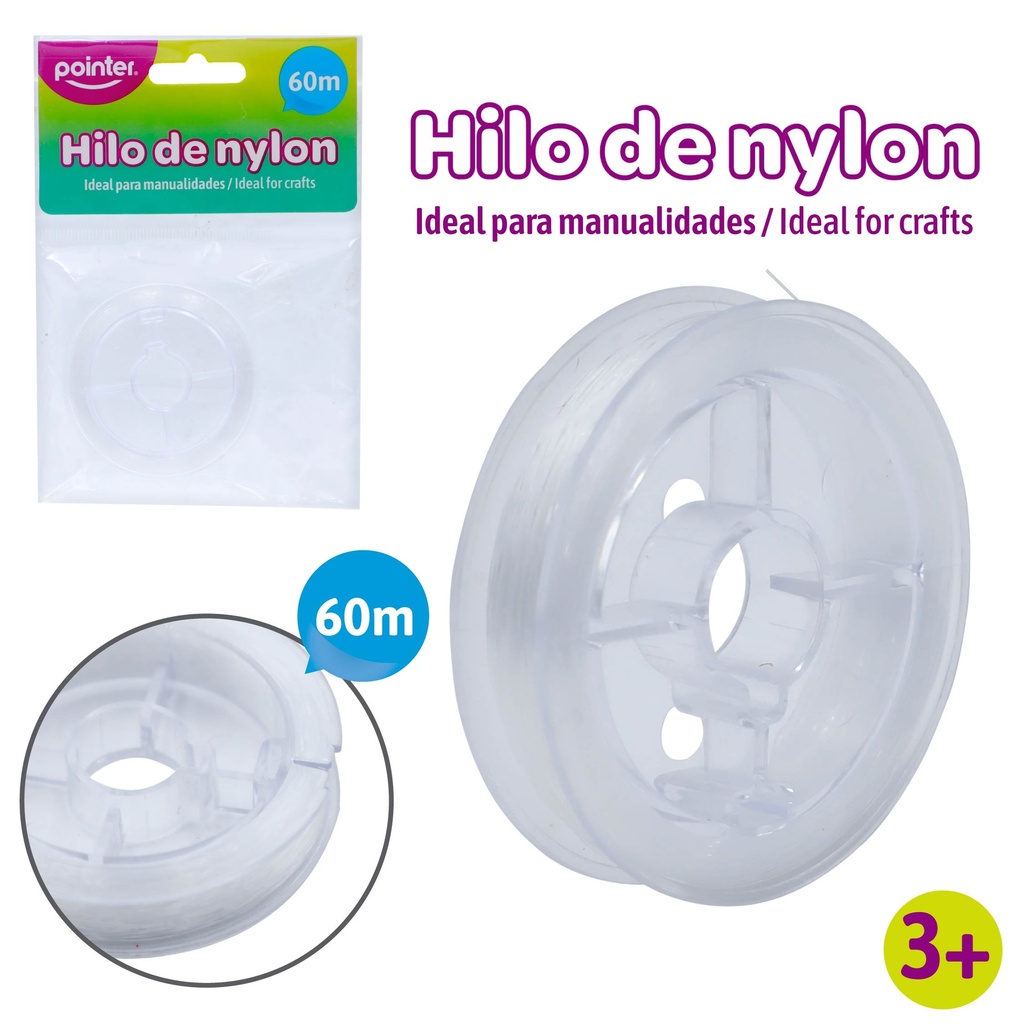 HILO NYLON PARA MANUALIDADES X 60M