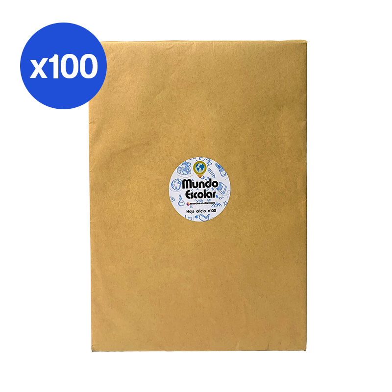 HOJAS TAMAÑO OFICIO X100