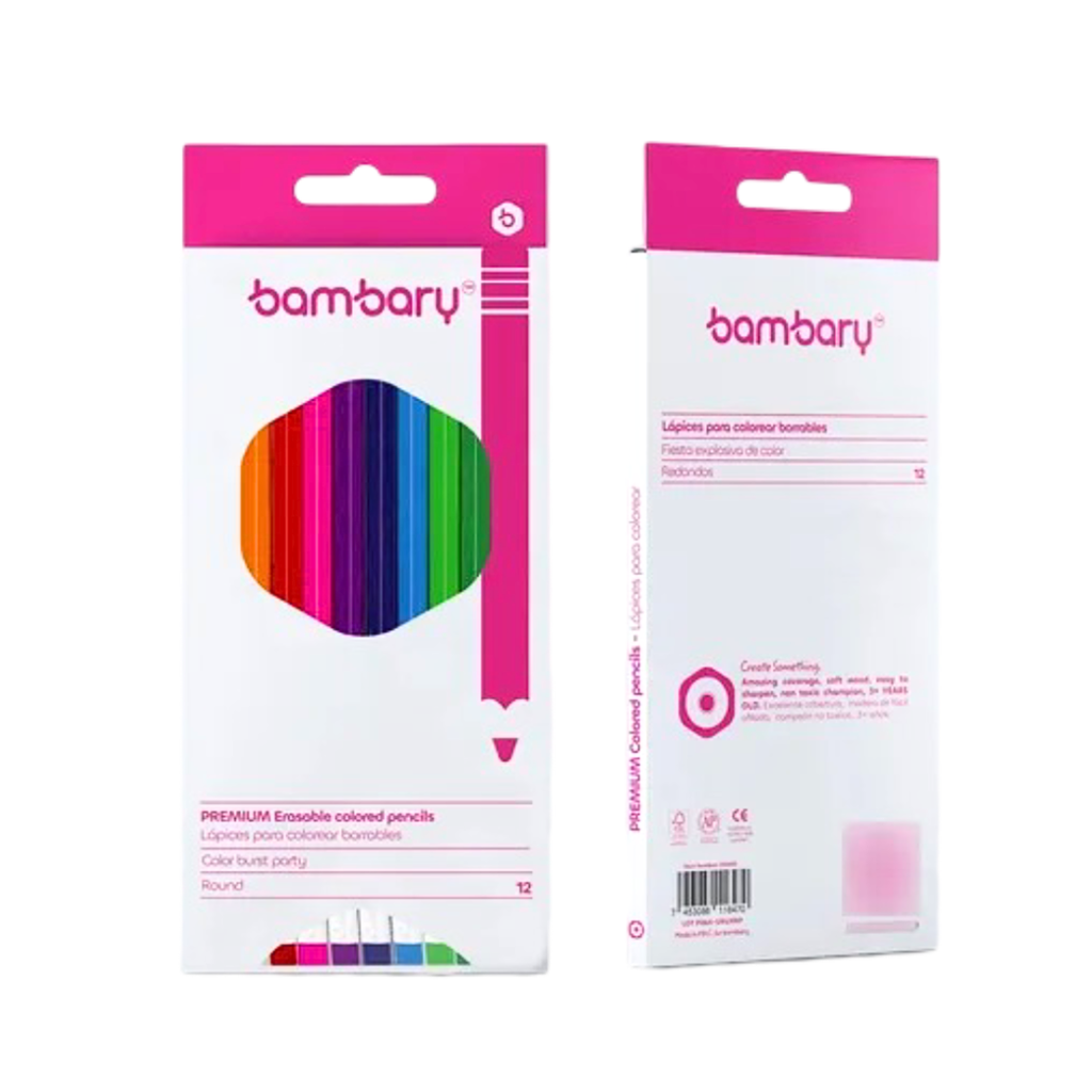 LAPICES DE COLORES HEX 12 UND 7" X3.0 MM CJA